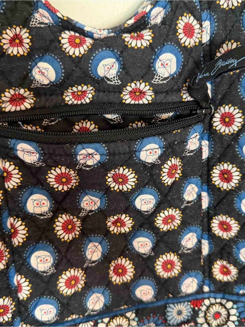 Vera Bradley Tote Purse Night Owl Pattern - Picture 7 of 7